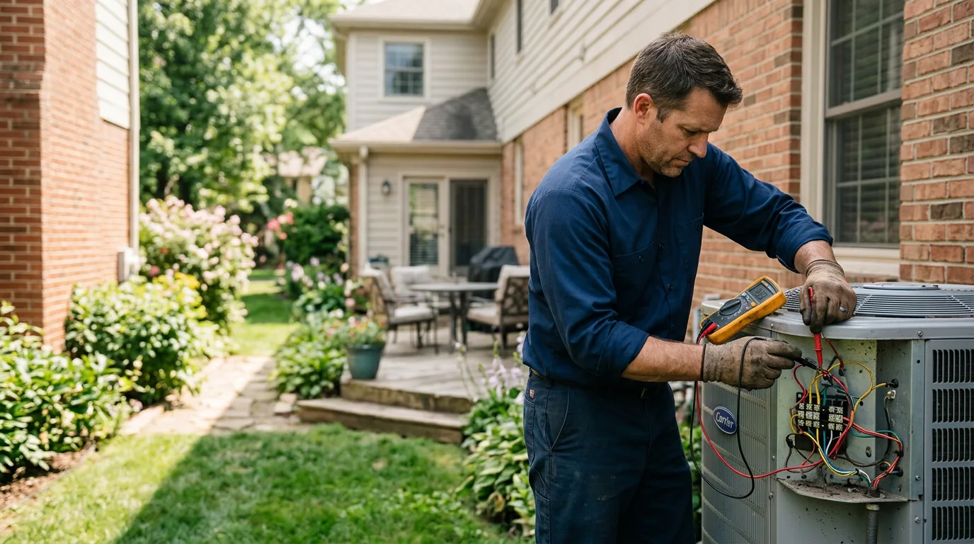 HVAC technician working near Golf, IL